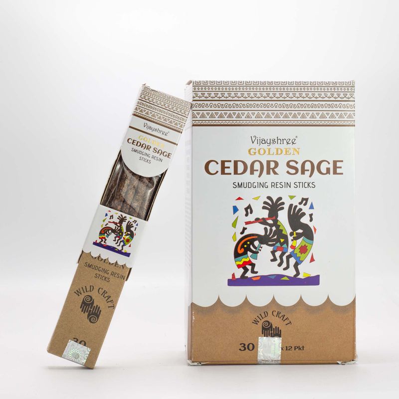 Bâtons de Résine Golden Sauge Cèdre – 30 g
