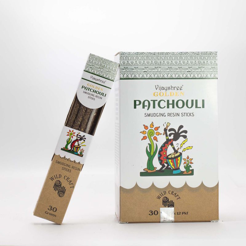 Bâtons de Résine Golden Patchouli – 30 g