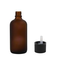 bouteille compte-gouttes en verre ambré dépoli de 30 ml avec bouchon compte-gouttes à sécurité enfant