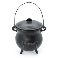 Très Gros Chaudron en Fonte avec Triple Lune 23x18 cm (au moins 4 kg)