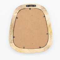 Ensemble de 3 Miroirs en Forme de Galets - Finition Brun Foncé