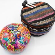 Petit Tambour à Langue en Acier Happy - Psychédélique - 13 × 9 cm