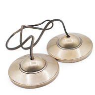 Tingsha Tibétain en Laiton - Tradition Simple - env. 7,5 cm (345 g)