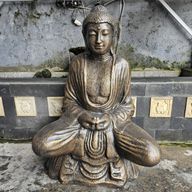 Grand Bouddha Thaï Dorée Antique - 0,96 m