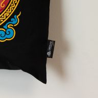Sac Tote Bag Basique Iconic - Soleil du zodiaque - noir 6 oz (40x36 cm)