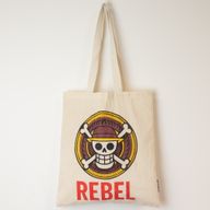 Sac Tote Bag Basique Iconic - REBEL - (40x37cm) - Naturel 4oz