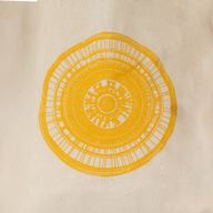 Mini Cabas Cadeau Iconique - Urban Mandala (4 couleurs assorties) - (25 x 18 cm) - Naturel 4 oz