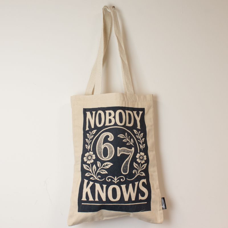 Sac Tote Bag Toni Iconic - Nobody Knows 67 (42x30 cm) - naturel 10 oz