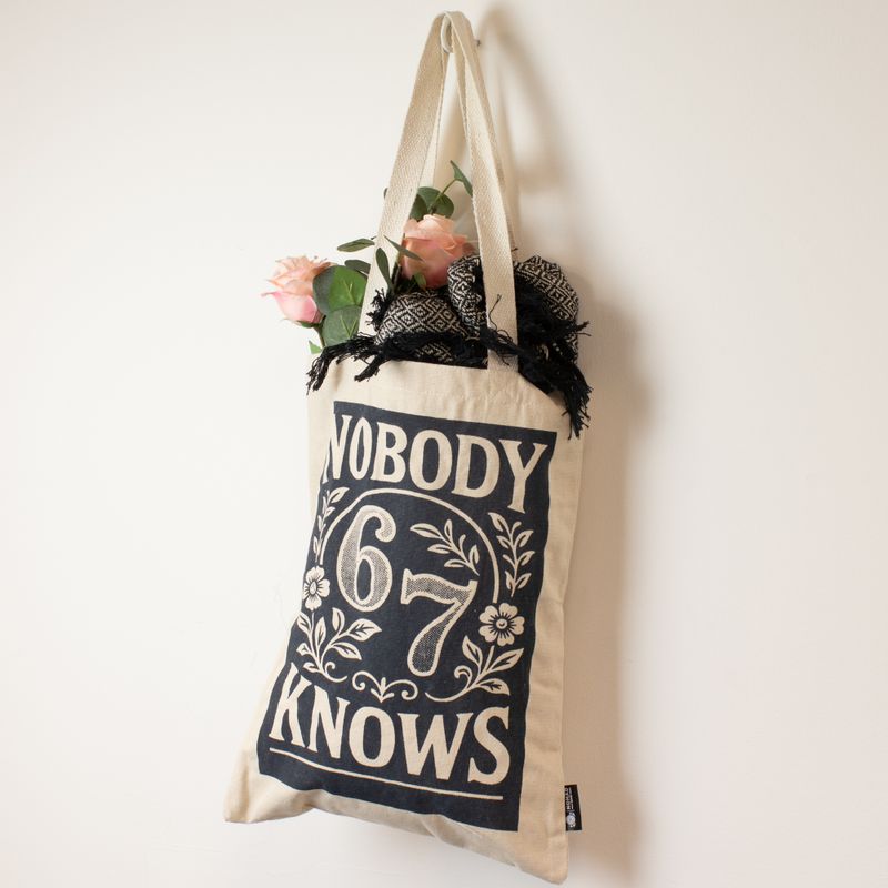 Sac Tote Bag Toni Iconic - Nobody Knows 67 (42x30 cm) - naturel 10 oz