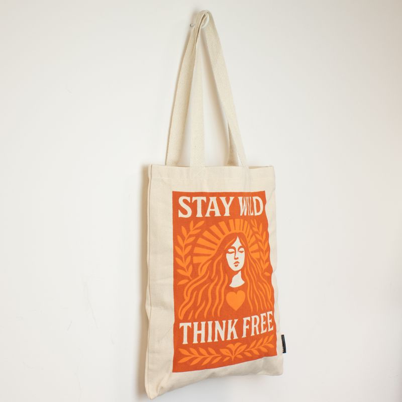 Sac Cabas Iconic Toni - Restez sauvage (41x31 cm) - Naturel 10 oz
