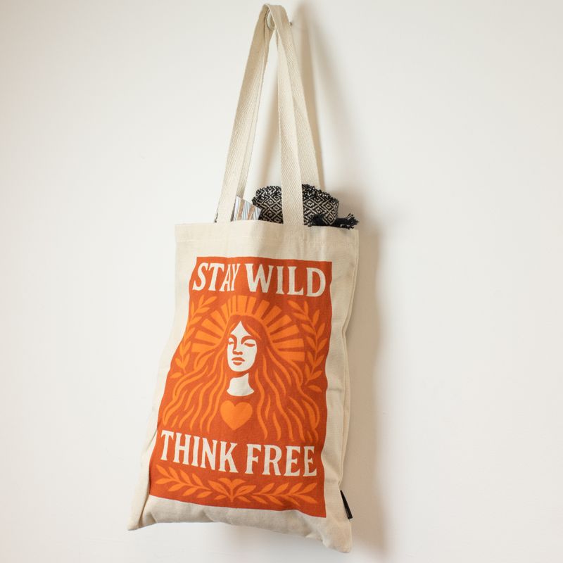 Sac Cabas Iconic Toni - Restez sauvage (41x31 cm) - Naturel 10 oz