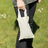 Mini Sac Tote Bag Basique Iconic - non imprimé - (25 x 20 cm) - naturel 4 oz