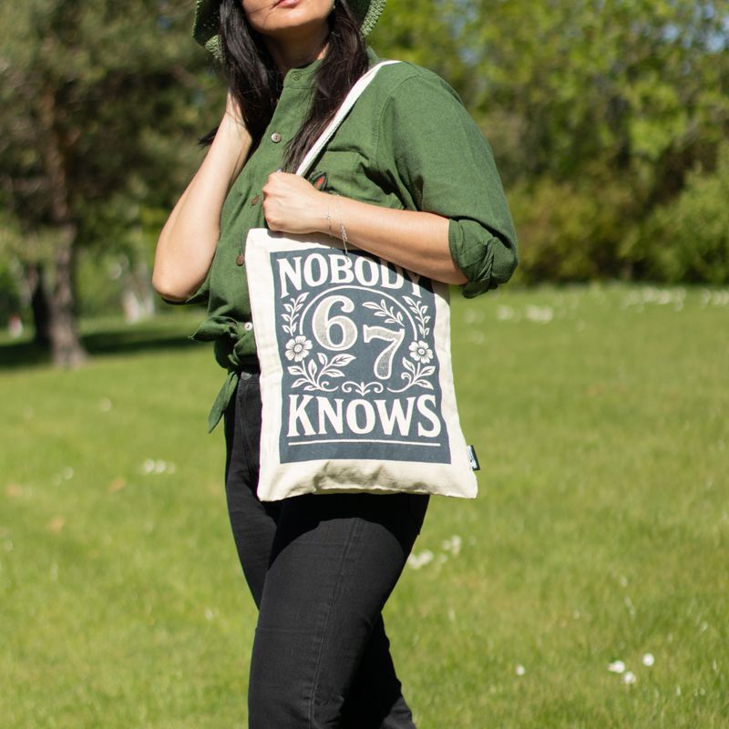 Sac Tote Bag Toni Iconic - Nobody Knows 67 (42x30 cm) - naturel 10 oz