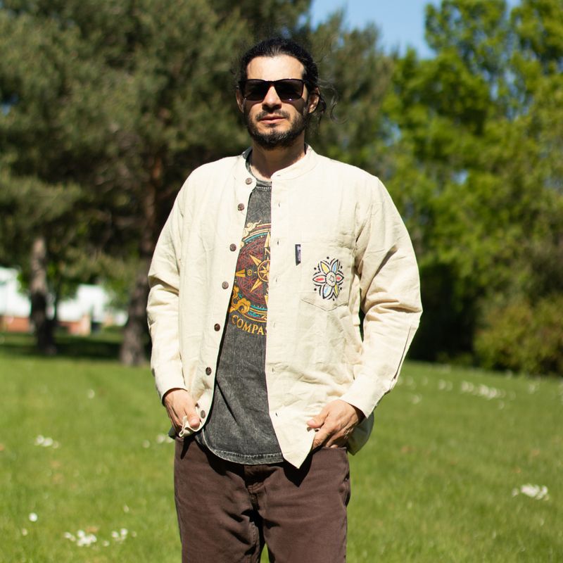 Chemise Nomad Sari Kathmandu - Pierre - Moyen