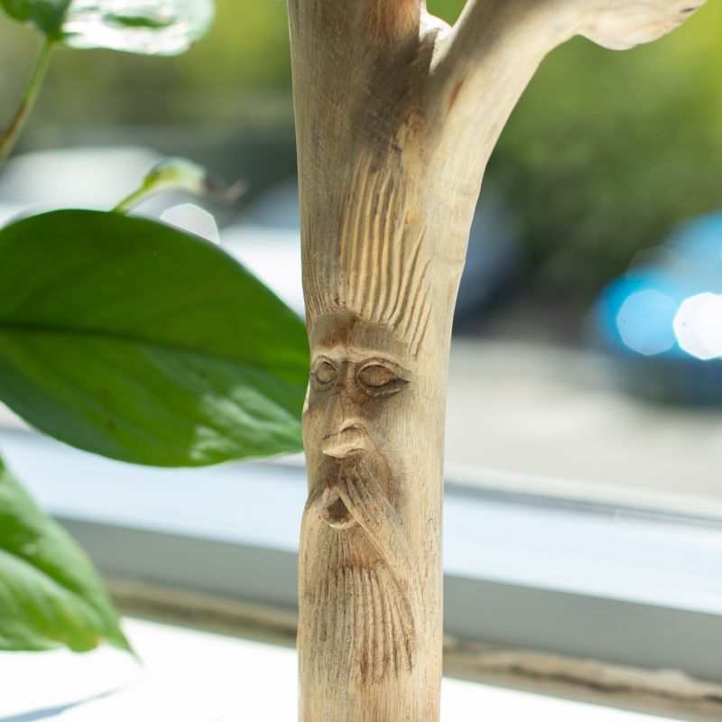 Sculpture en Bois Artisanale - Greenman