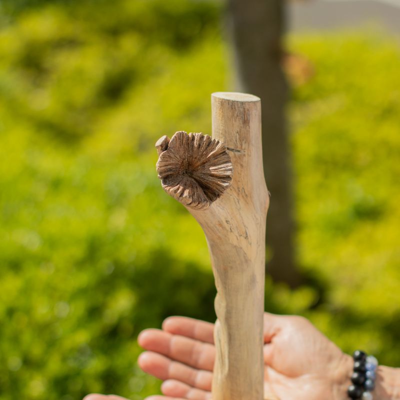 Sculpture en Bois Artisanale - Greenman
