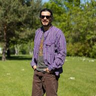 Chemise Nomad Sari Kathmandu - Noir Violet - Moyen
