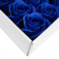 Roses de Savon pour Bouquet- Medium/Indigo