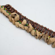 Hochet de Cheville en Coque de Kenari - Bracelet à grelots (20 coques)
