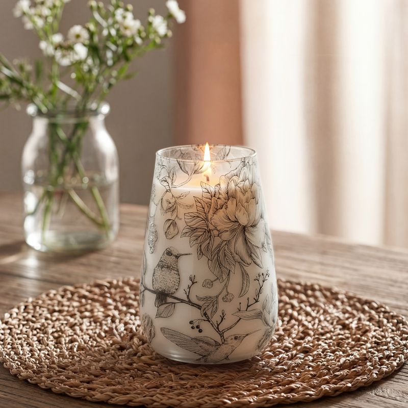 Attiré Par La Flamme – Bougies En Pot En Verre – Grand