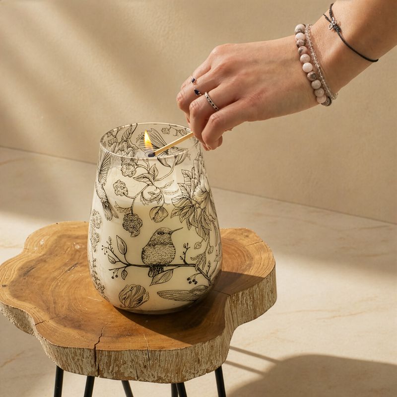 Attiré Par La Flamme – Bougies En Pot En Verre – Grand