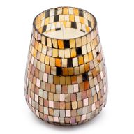 Mosaïque Ambrée – Bougies En Pot En Verre – Grand