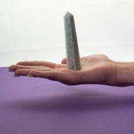 Pointes Obélisques à Six Faces en Pierre Naturelle environ 11 cm – Amazonite