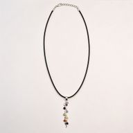 Pendentifs dévotionnels indiens - Plaqué argent (cordon de 45 cm) - Chakra du serpent