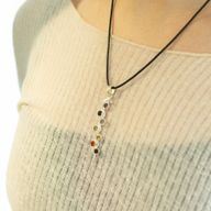 Pendentifs dévotionnels indiens - Plaqué argent (cordon de 45 cm) - Chakra du serpent