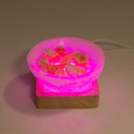 Socles LED Carrés en Bois 8 cm – USB – Multicolore