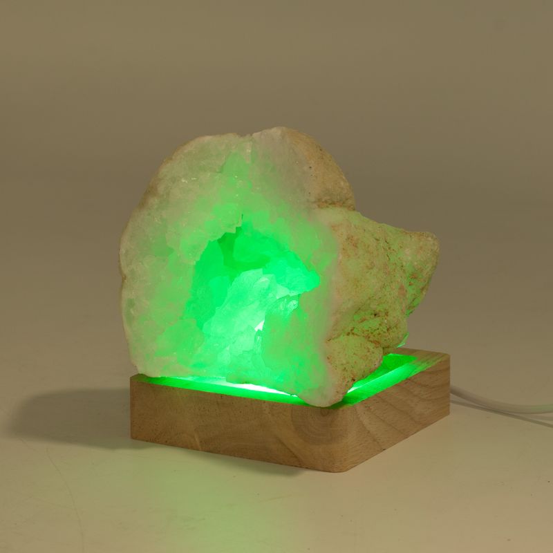 Socles LED Carrés en Bois 8 cm – USB – Multicolore
