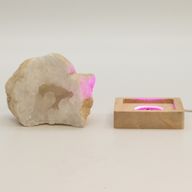 Socles LED Carrés en Bois 8 cm – USB – Multicolore