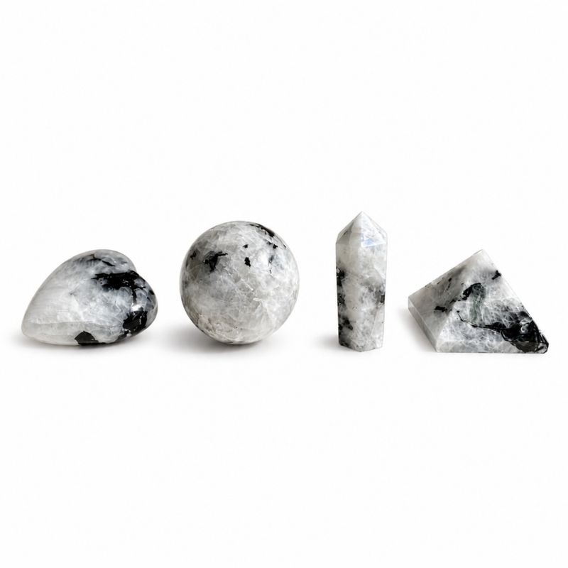 Assortiment de Pierres Naturelles Prête à la Vente - Pierre de lune Arc-En-Ciel