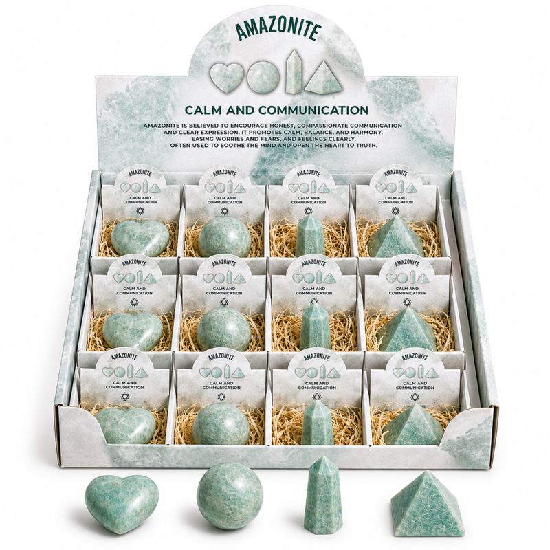 Assortiment de Pierres Naturelles Prête à la Vente - Amazonite