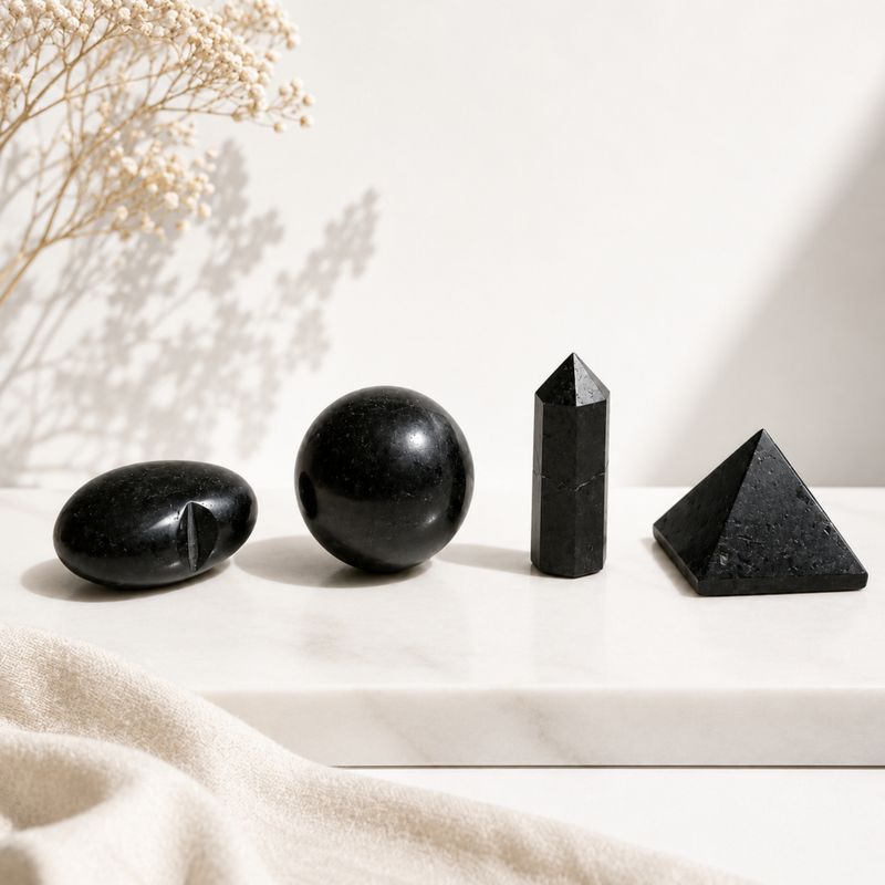 Assortiment de Pierres Naturelles Prête à la Vente - Tourmaline Noire