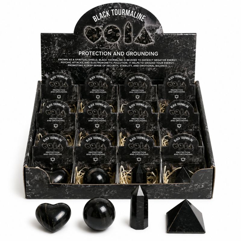 Assortiment de Pierres Naturelles Prête à la Vente - Tourmaline Noire