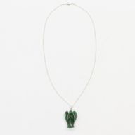 Pendentif Ange Gardien en aventurine verte