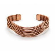 Bracelets des vagues élémentaires en cuivre (assortis)