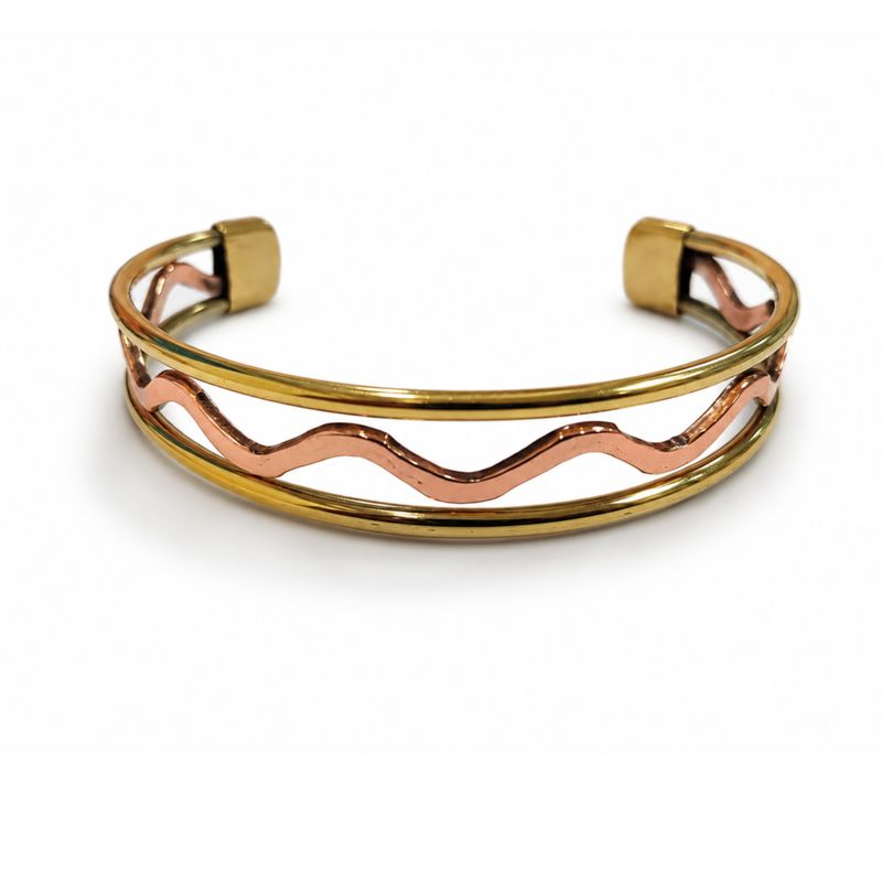 Bracelets des vagues élémentaires en cuivre (assortis)