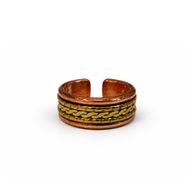 Anneaux en cuivre Classiques à bandes - Designs et tailles variés