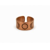 Bagues en cuivre avec des symboles - motifs et tailles variés