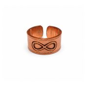 Bagues en cuivre avec des symboles - motifs et tailles variés