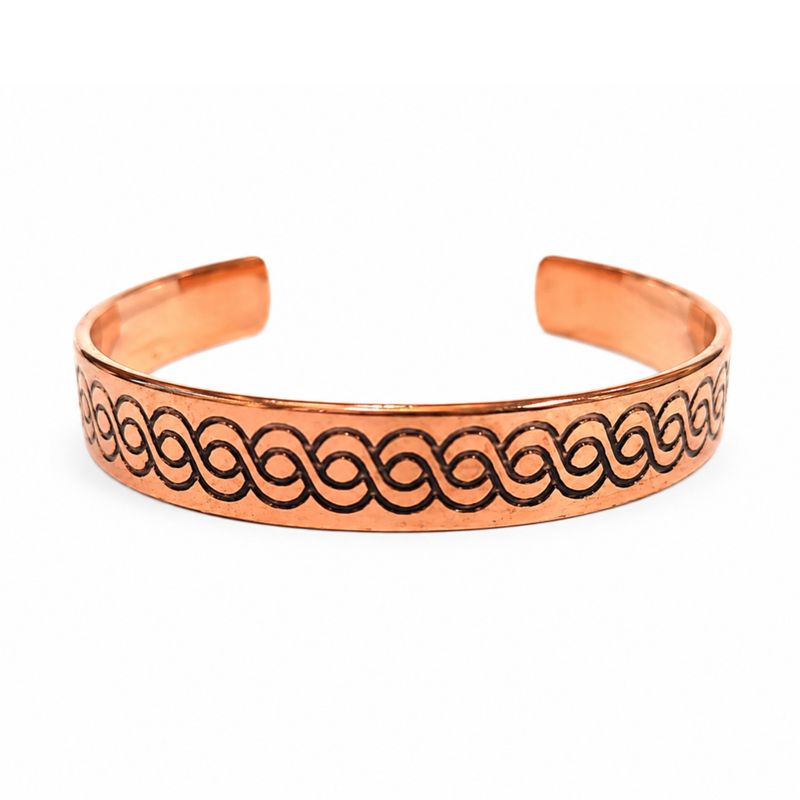Bracelets en cuivre massif Collection Énergie Nomade Gravures (variées)