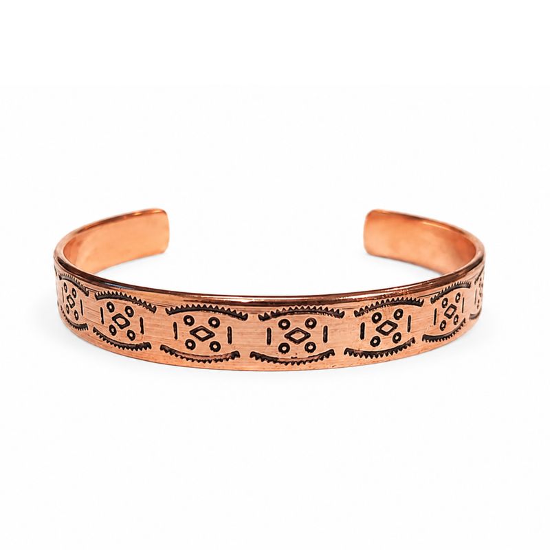Bracelets en cuivre massif Collection Énergie Nomade Gravures (variées)
