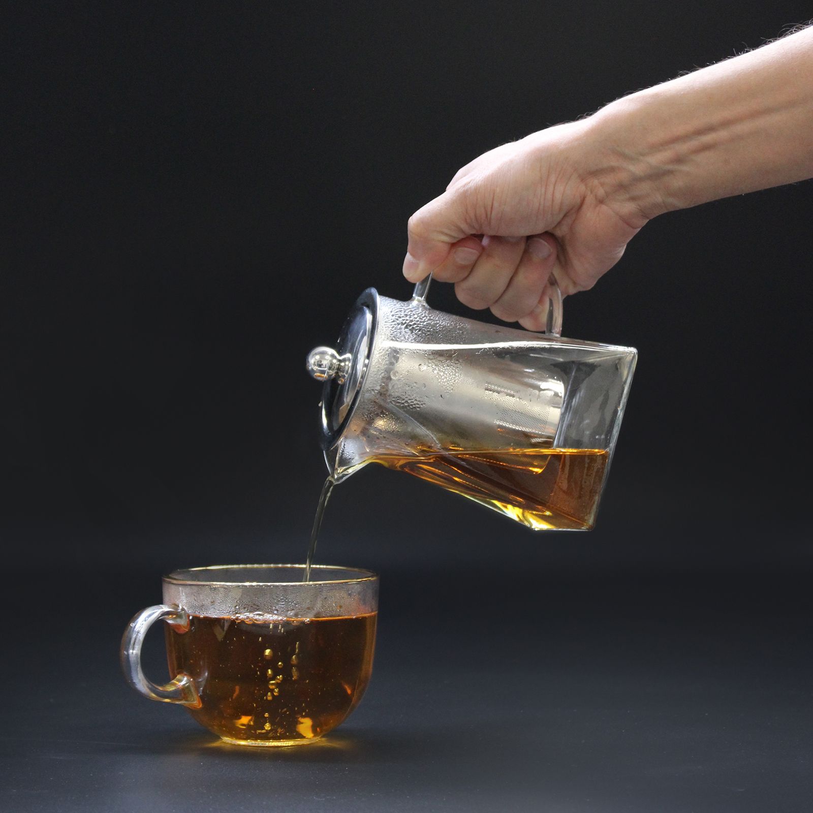 Théières en verre avec filtre d'infusion en gros
