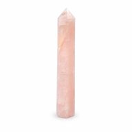 Pointes d'obélisque à six faces en pierre gemme d'environ 17 cm - Quartz rose