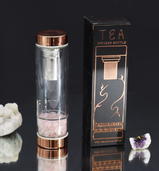 Bouteille Infuseur à Thé en Verre de Cristal