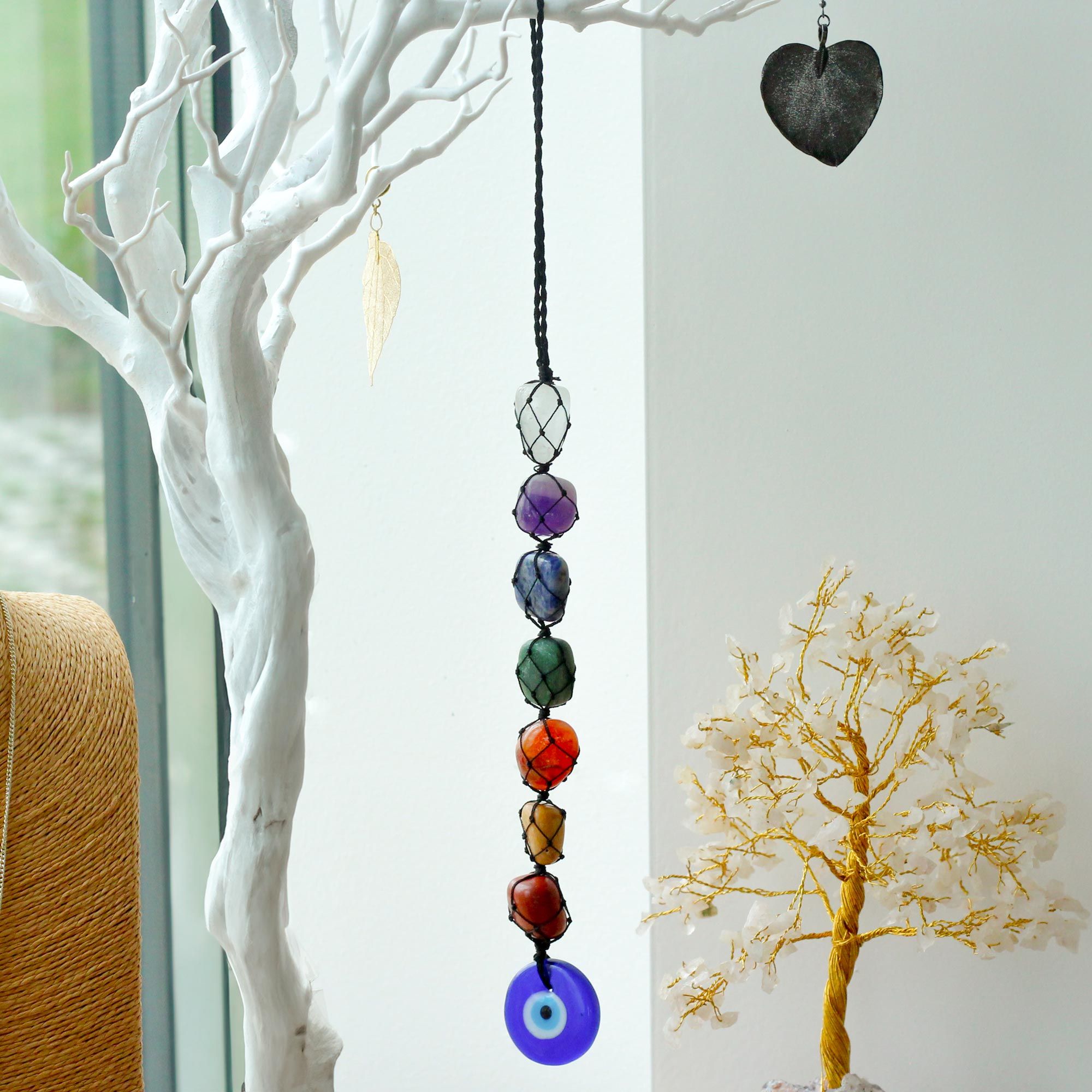 Suspension avec Pierres Chakra