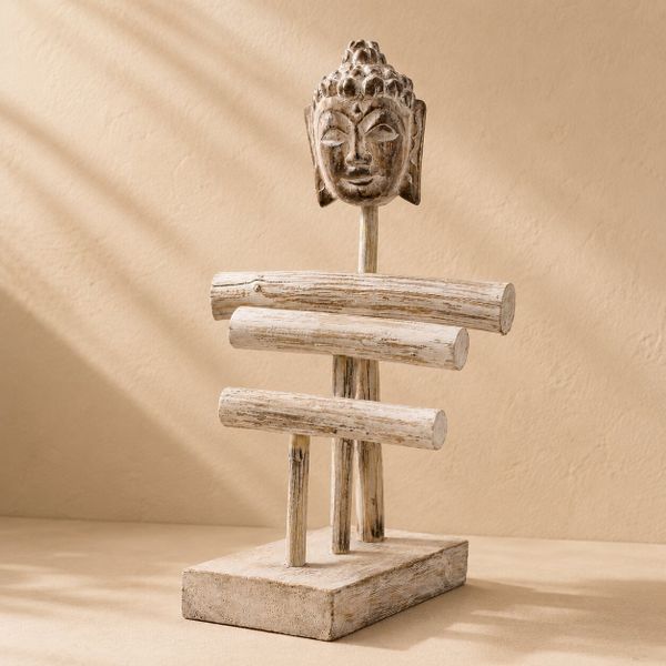 Présentoir à Bijoux en Bois Naturel