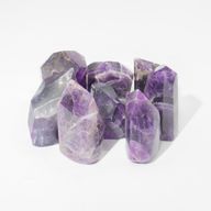 Pointes de Gemmes en Vrac d'environ 6 cm (0,5 kg) - Améthyste Africaine (environ 8 pièces)
